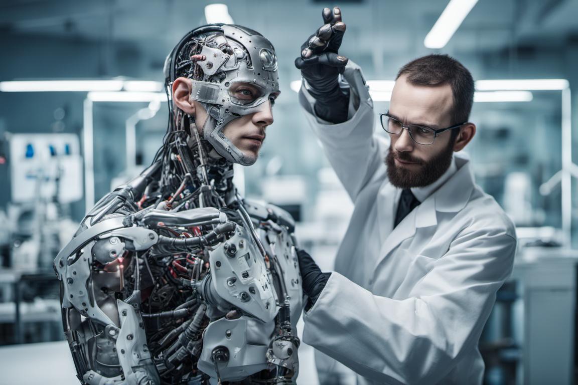 A Man Transform Into Cyborg In Laboratory by noidog on DeviantArt