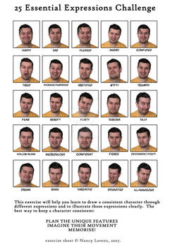 25 Expressions - Male, March 2017