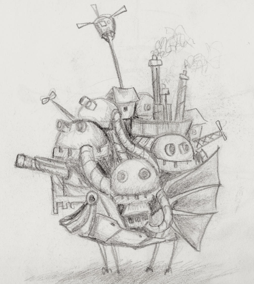 Howl's moving Castle Sketch by Dhusky on DeviantArt