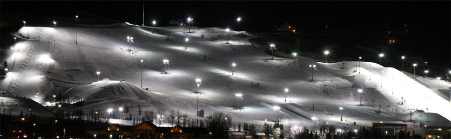 Canada Olympic Park at night