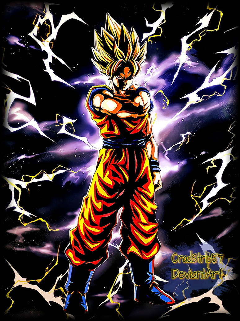 DBZ Dokkan Battle: Son Goku Super Saiyan LR by CradStrip57 on DeviantArt