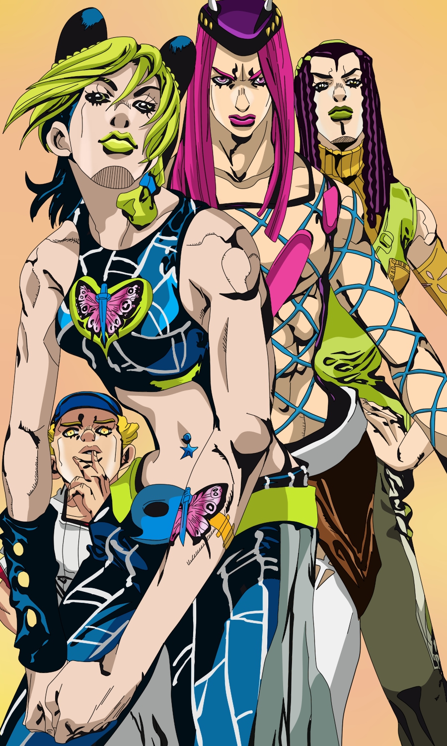 STONE OCEAN characters by yuk1ah on DeviantArt