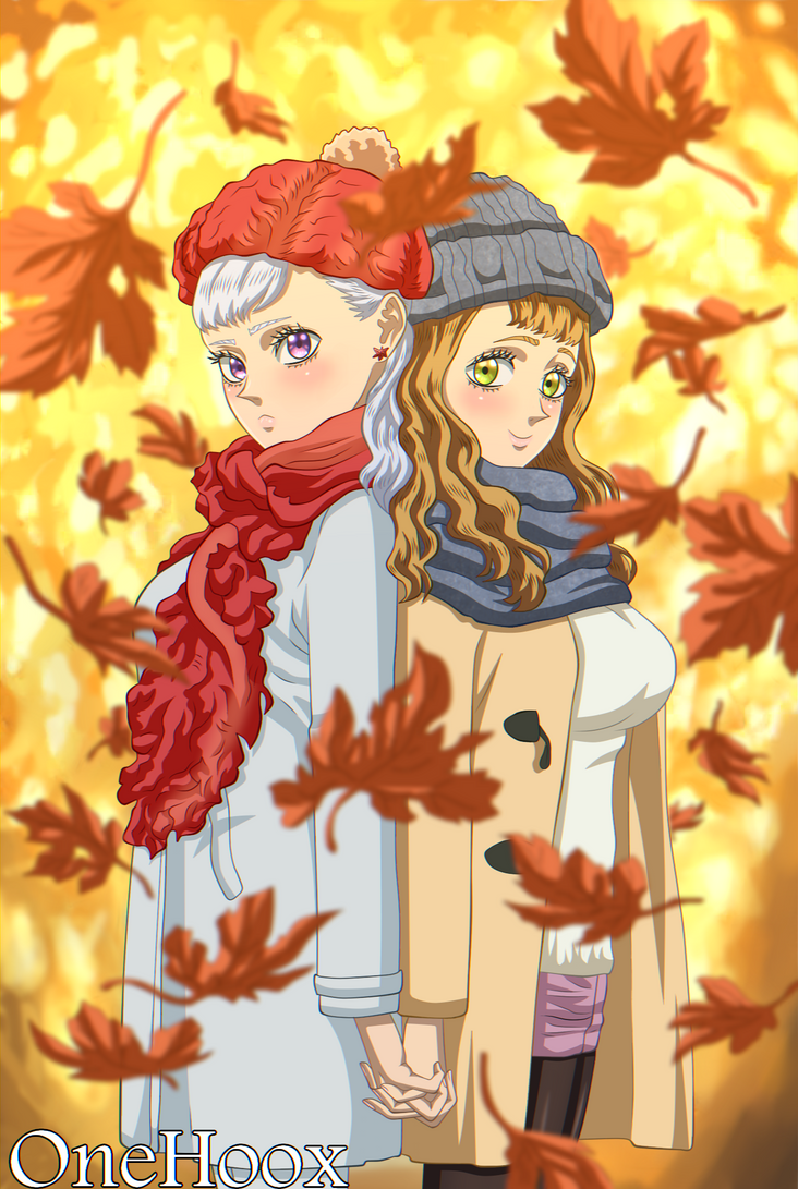 Black Clover-Noelle And Mimosa Autumn by OneHoox on DeviantArt