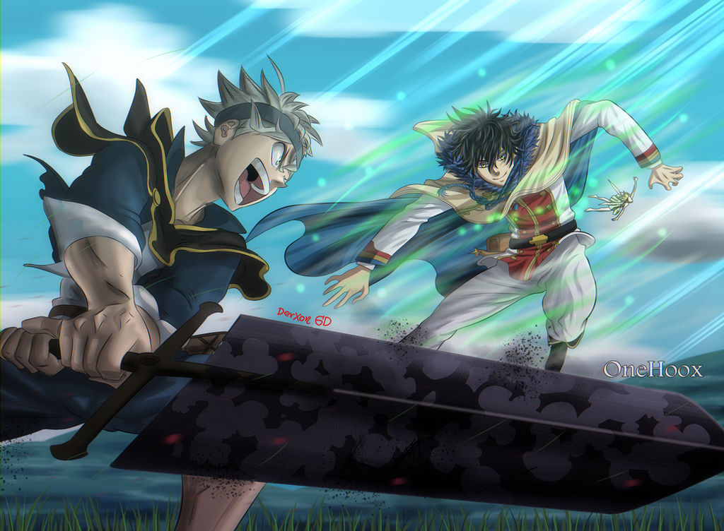 Asta Rival Black Clover-Asta Vs Yuno by OneHoox on DeviantArt