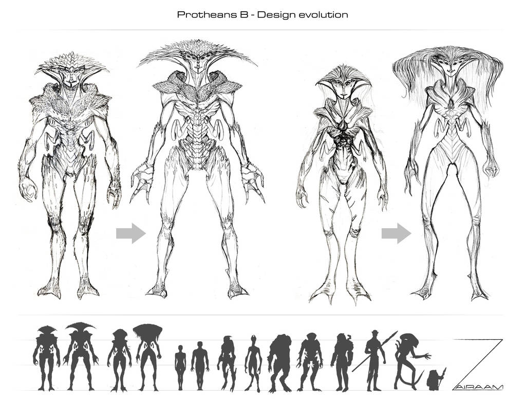 Protherians Protheans B evolution by Zairaam on DeviantArt