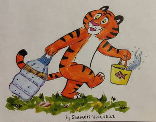 Tiger likes water_2