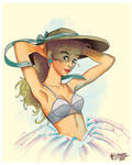 Sunny day pin-up by DapperNoir