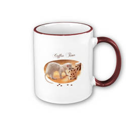 Coffee Time - Ferret mug -