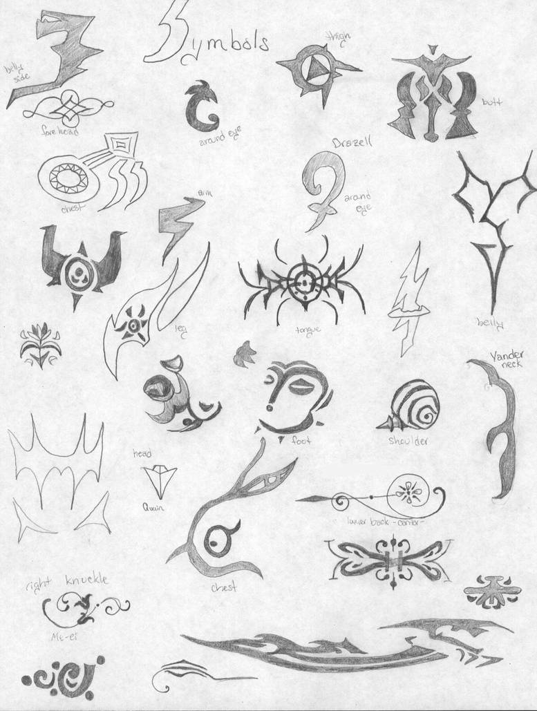 Mini Demon Marks Tutorial Demon Marks-Symbols by solitary-rose on DeviantArt
