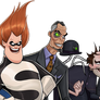 Syndrome, Dr. Calico, Bowler Hat Guy, and Yokai