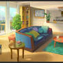 Environment design for a visual novel game