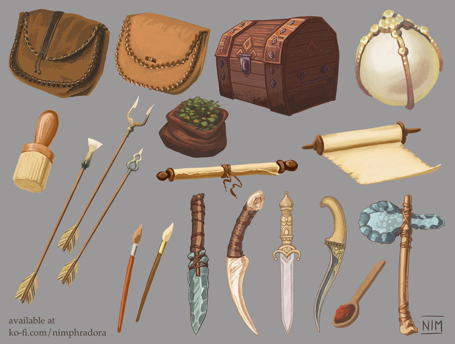 Items set 3 by Nimphradora on DeviantArt