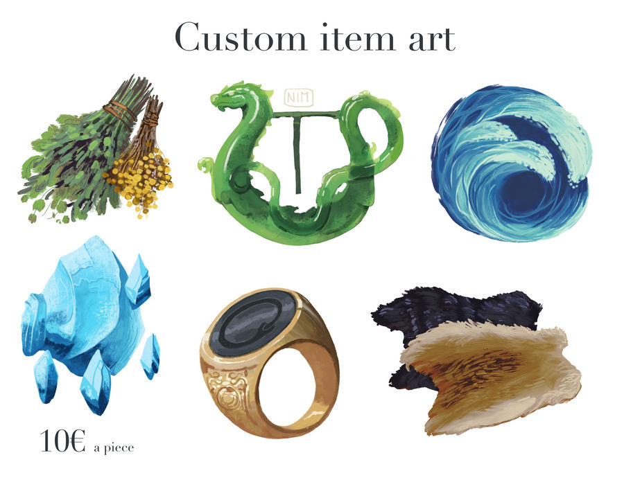 Item commissions OPEN by Nimphradora on DeviantArt