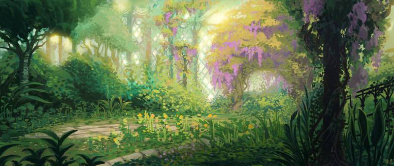 Overgrown garden