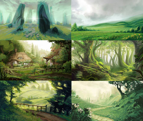 Green nature backgrounds