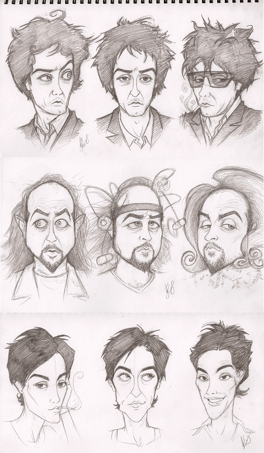 Black Books Character Sketches