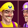 Portraits: Wario + Waluigi