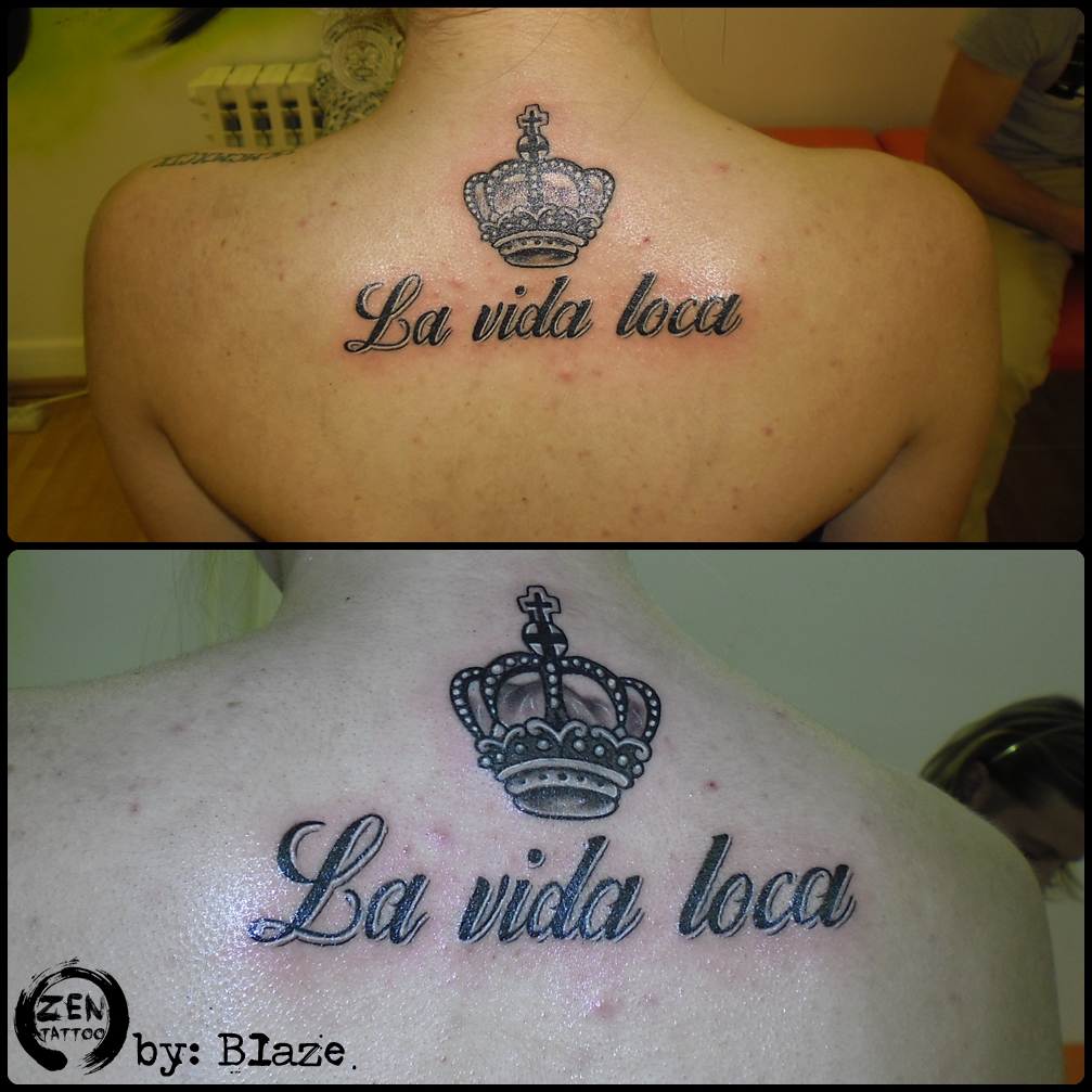 La Vida Loca Tattoo La vida loca and crown tattoo by bLazeovsKy on DeviantArt
