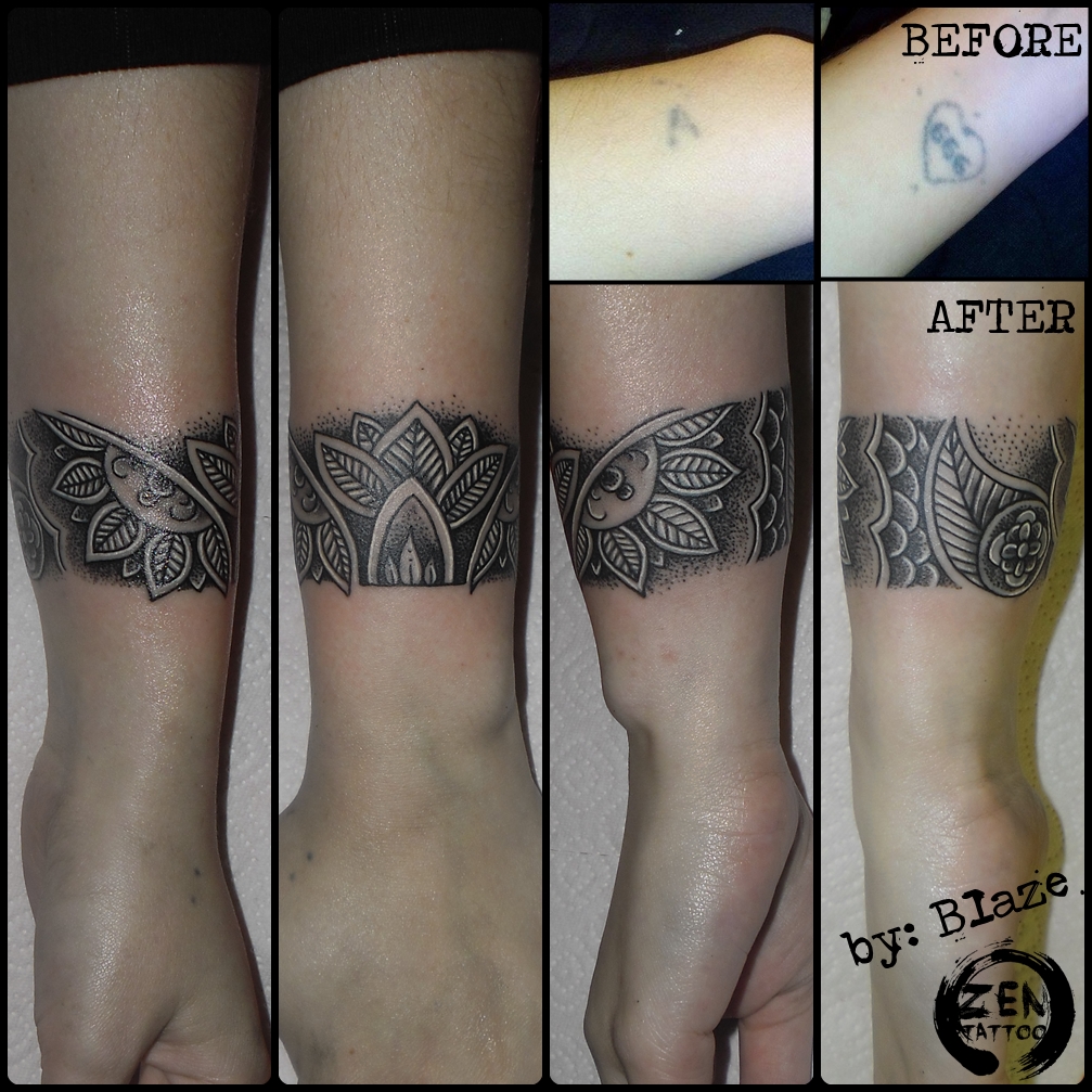 Ornamental bracelet cover up tattoo by bLazeovsKy on DeviantArt Ornamental bracelet cover up tattoo by bLazeovsKy on DeviantArt