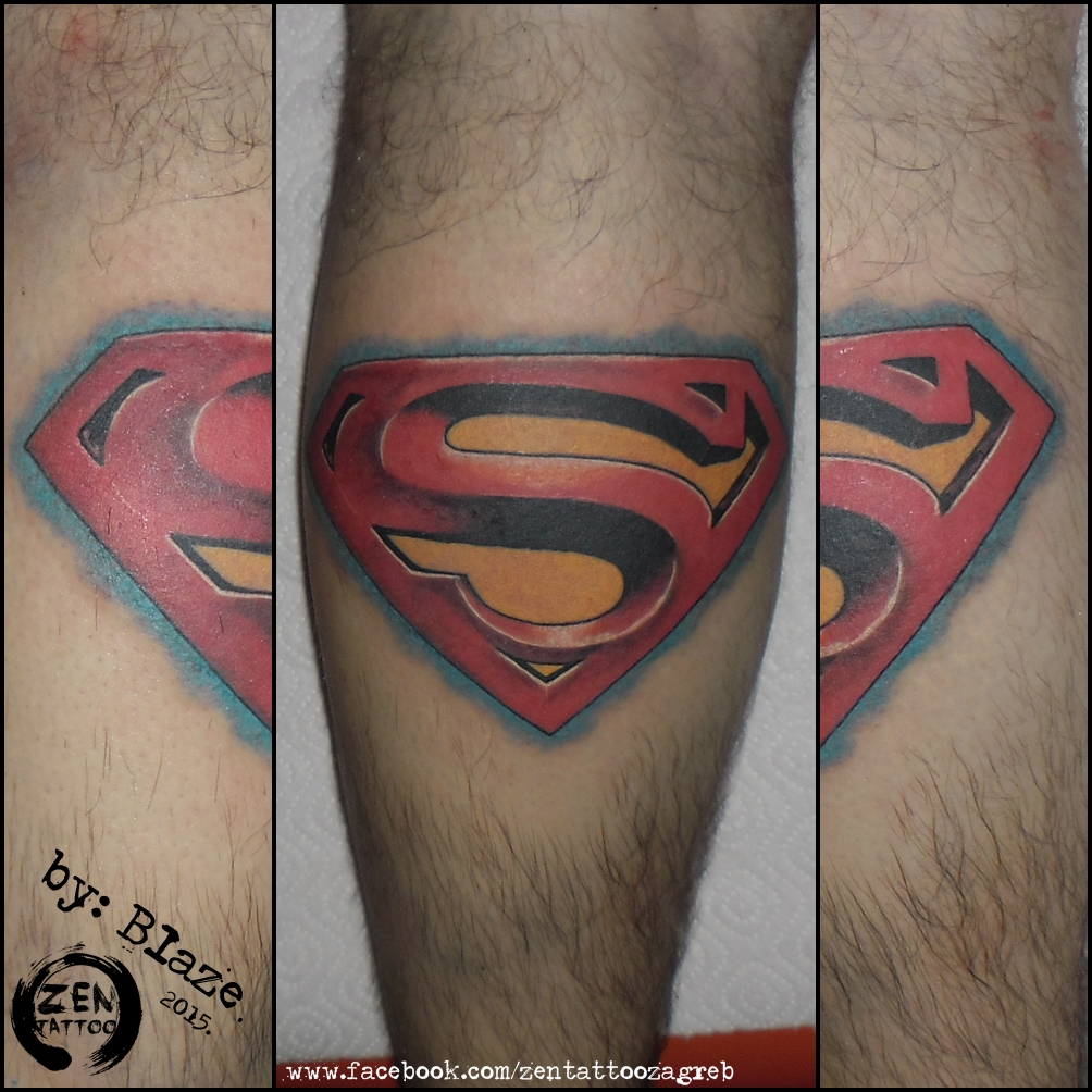 Superman logo tattoo by bLazeovsKy on DeviantArt