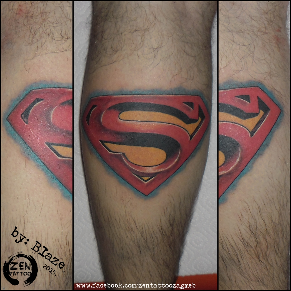 Superman logo tattoo by bLazeovsKy on DeviantArt Superman logo tattoo by bLazeovsKy on DeviantArt