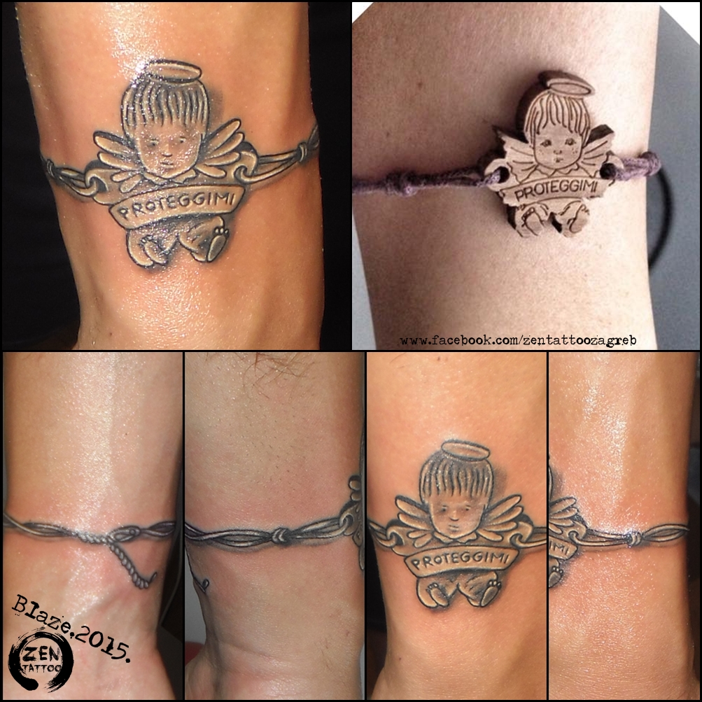 Angel bracelet tattoo by bLazeovsKy on DeviantArt Angel bracelet tattoo by bLazeovsKy on DeviantArt