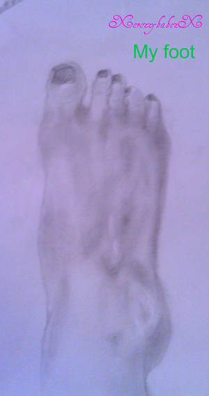 My foot.....yeah.....