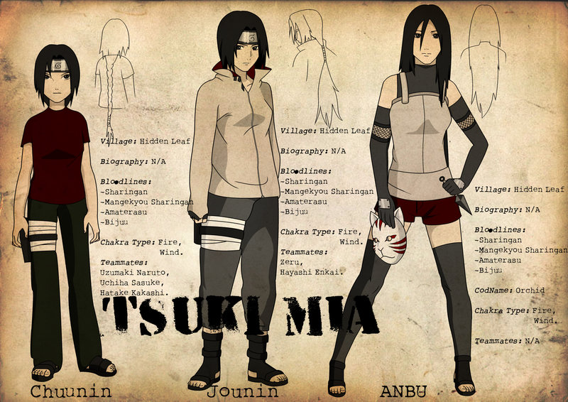 picture Naruto Character Drawing Template naruto oc tsuki mia by naruto oc