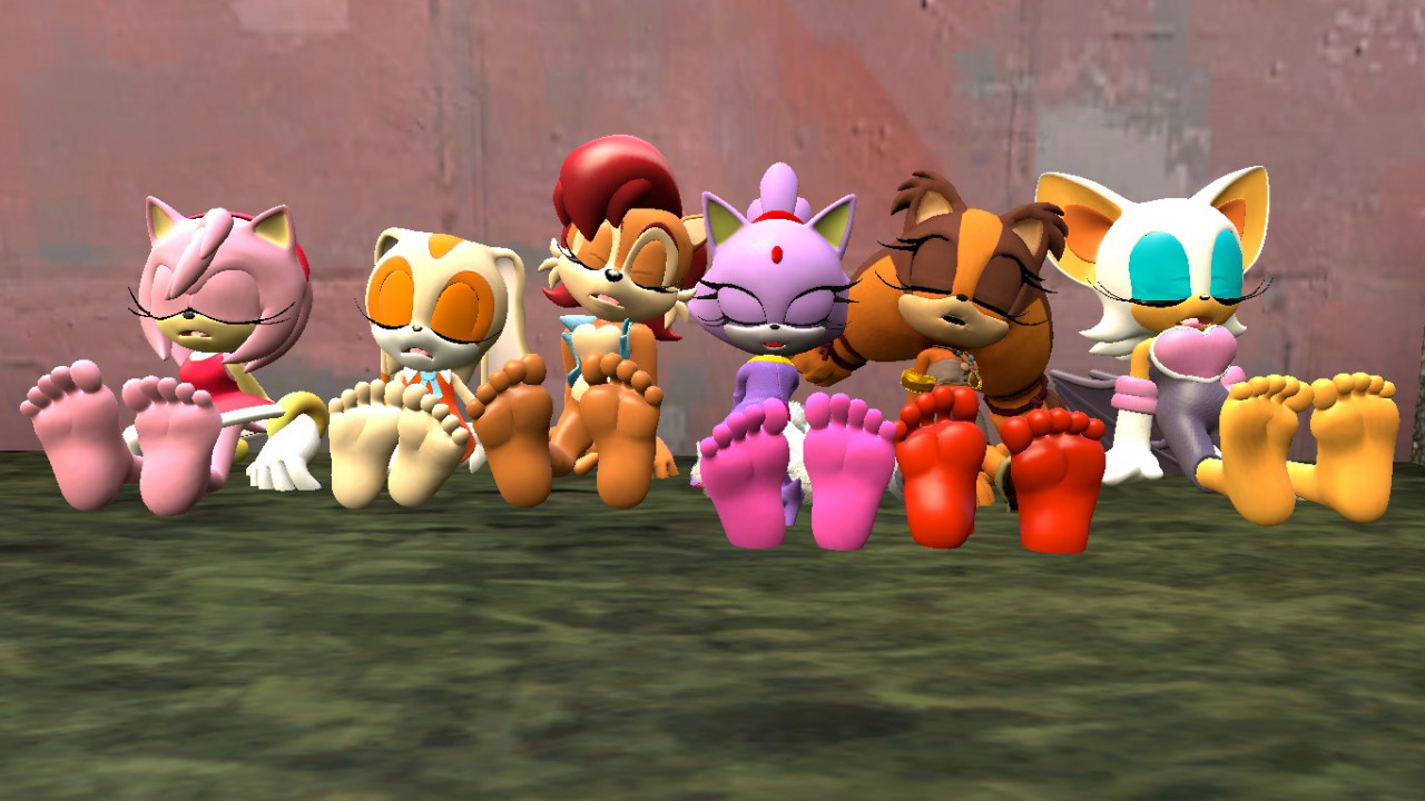 All Sonic Characters Feet