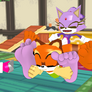 Blaze and Marine's Feet Tickle Time!