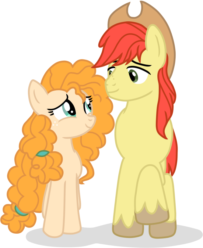 Applejack's parents (*spoiler*) by sweetiemadiselle on DeviantArt