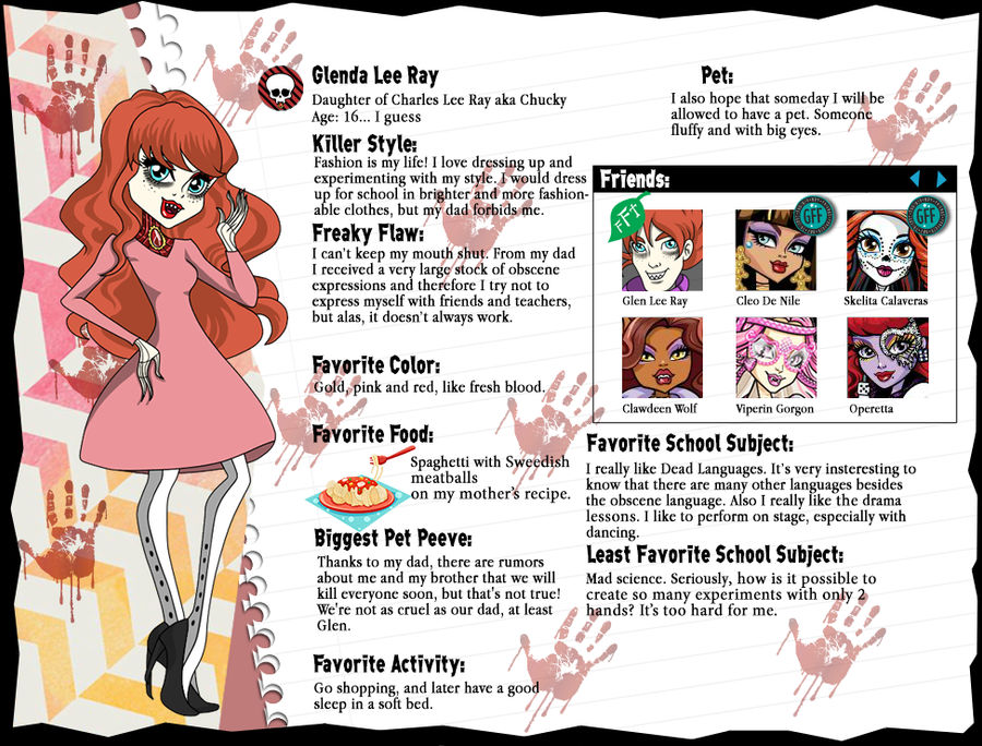 Mh Oc Glenda Lee Ray By Sweetie Madiselle On Deviantart Mh Oc Glenda Lee Ray By Sweetie Madiselle On Deviantart