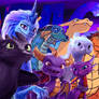 Dragons: Photoshop background.