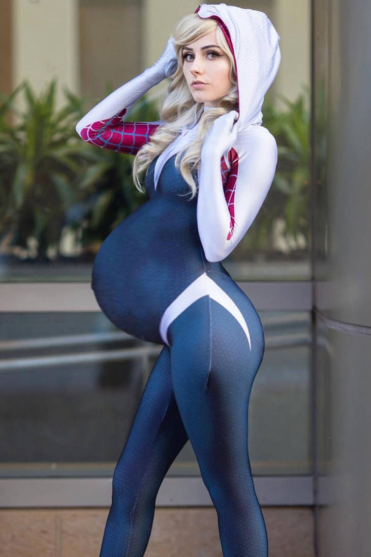 Rolyat SpiderGwen pregnant edit 1 by DarkThomas1301 on DeviantArt
