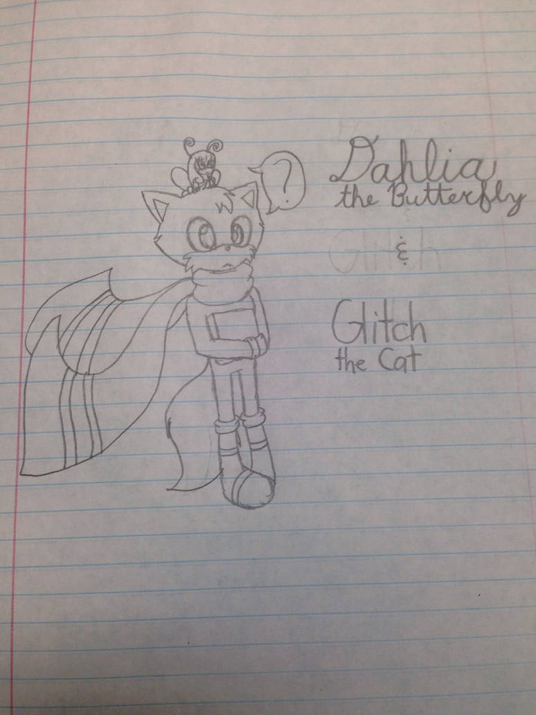 Dahlia the Butterfly and Glitch the Cat Drawing by Arwen-the-hedgie14 ...