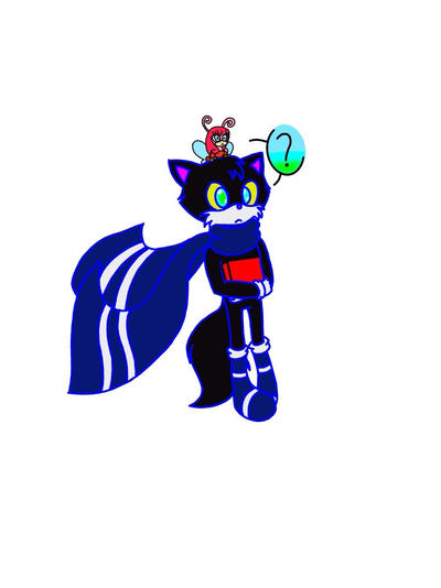 Dahlia the Butterfly and Glitch the Cat by Arwen-the-hedgie14 on DeviantArt