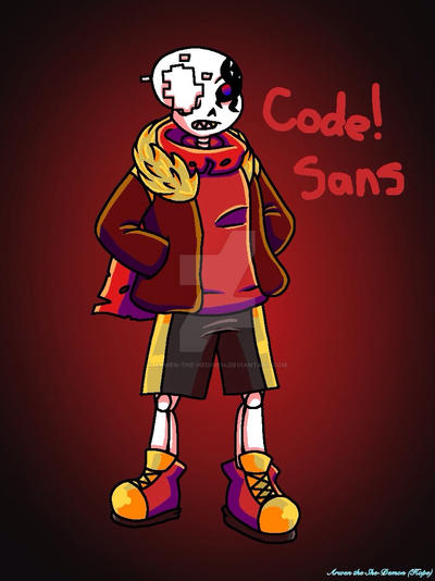 Code! Sans ((FANART)) by Arwen-the-hedgie14 on DeviantArt