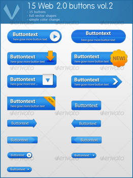 15 Web 2.0 Buttons Vol.2