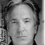 Signed photo from Alan Rickman