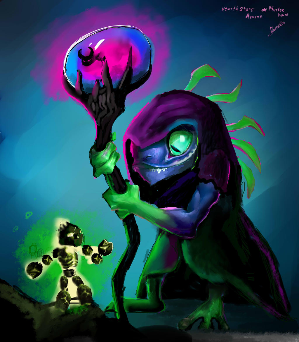 Murloc Warlock art from Warcraft by CrazyMind351 on DeviantArt