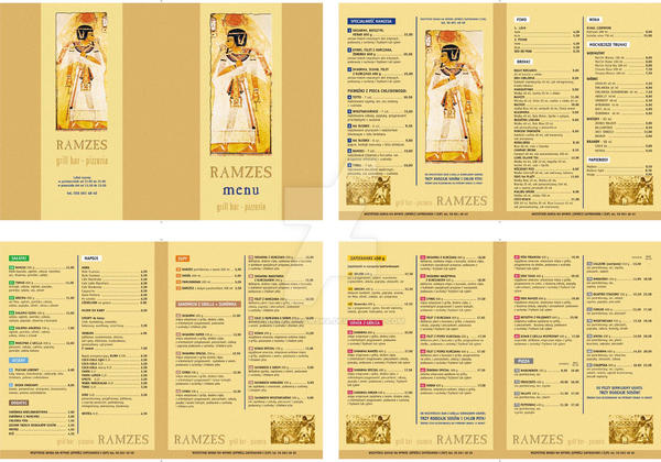 Menu Remes Rames ramzes menu by mkwiatkowska on DeviantArt