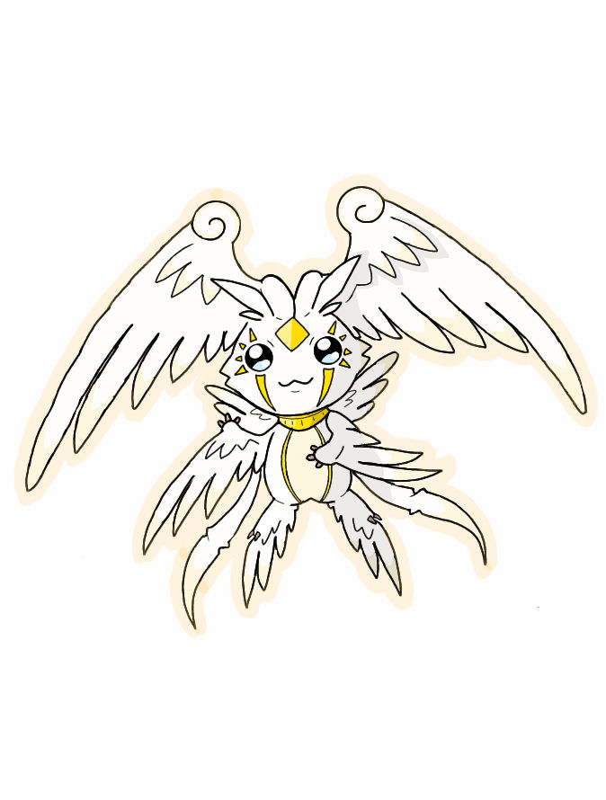 Angel digimon / Digimon anjo by Poketbiscuit on DeviantArt
