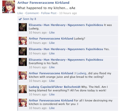 Hetalia Facebook: Iggy's Kitchen