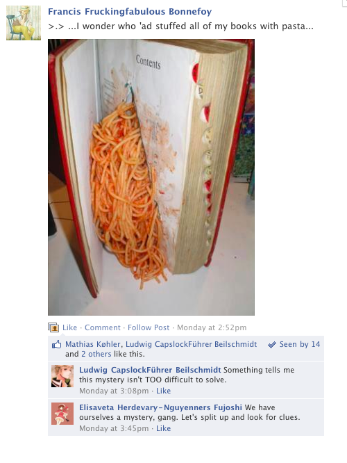 Hetalia Facebook: Pasta Book