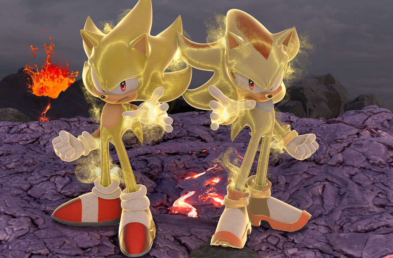 Super Sonic and Shadow