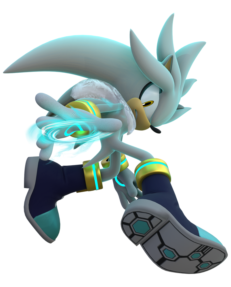 Sonic channel silver render by chaodude123 on DeviantArt