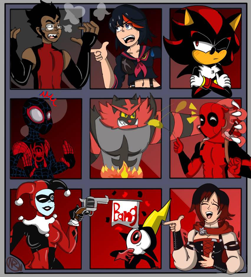 The Red and Black Ones by NibInkblotchen on DeviantArt