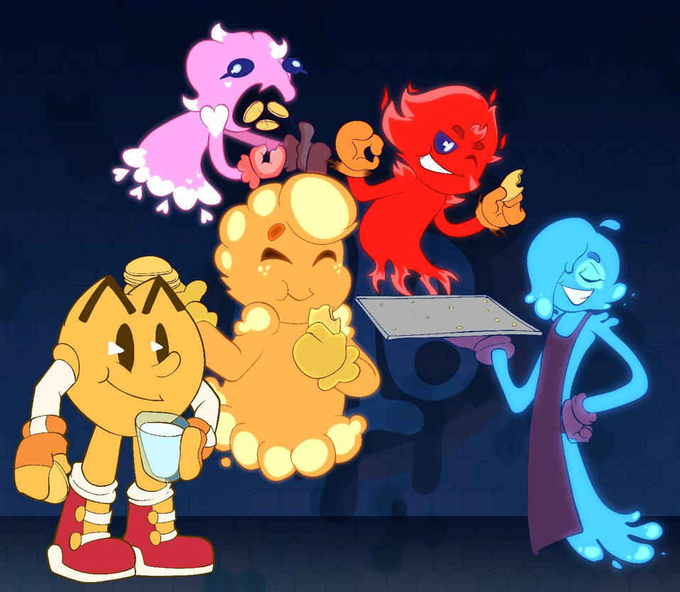 Next Gen Pacman Neo Pac-Man and Crew by NibInkblotchen on DeviantArt