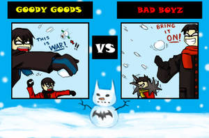 Bat Family Snowball Fight