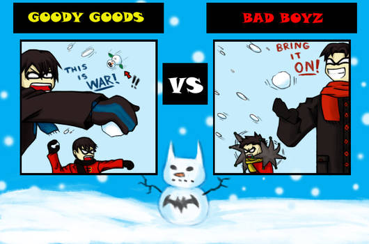 Bat Family Snowball Fight